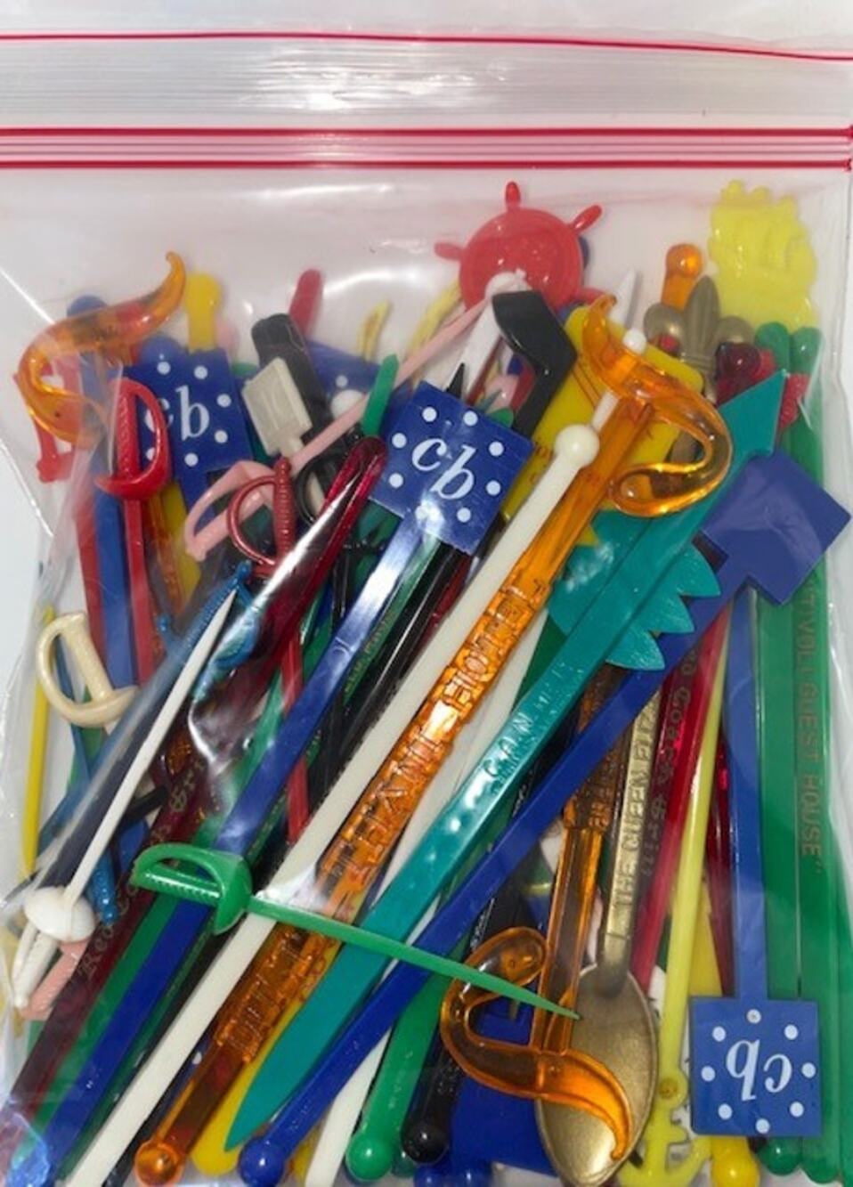 Vintage Lot of Swizzle Sticks 1960s/1970s